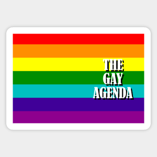 The Gay Agenda - LGBT Flag Sticker